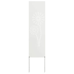 vidaXL Garden Privacy Screen White 32 x 140 cm Cold-rolled steel 4