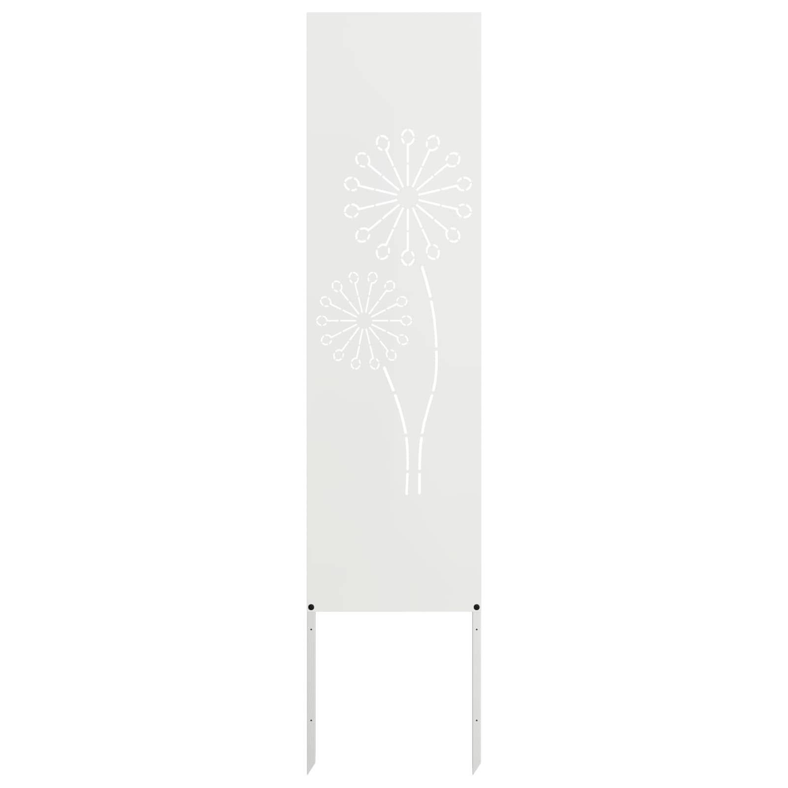 vidaXL Garden Privacy Screen White 32 x 140 cm Cold-rolled steel 2