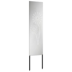 vidaXL Garden Privacy Screen Silver 32 x 140 cm Galvanised steel 5