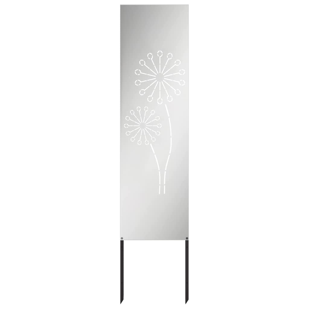 vidaXL Garden Privacy Screen Silver 32 x 140 cm Galvanised steel 4