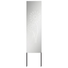 vidaXL Garden Privacy Screen Silver 32 x 140 cm Galvanised steel 2