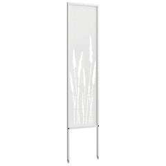 vidaXL Garden Privacy Screen White 32 x 140 cm Cold-rolled steel 6