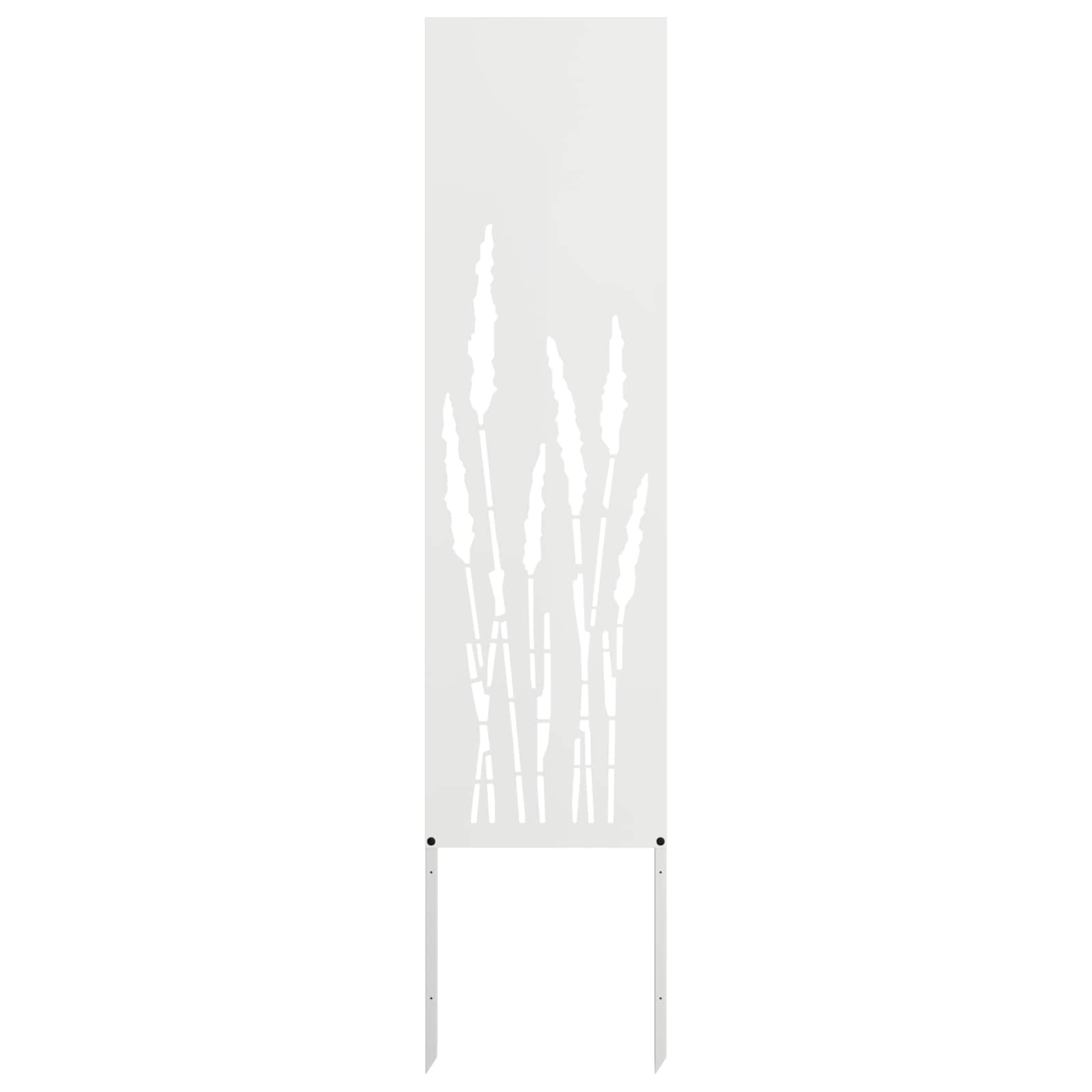 vidaXL Garden Privacy Screen White 32 x 140 cm Cold-rolled steel 2
