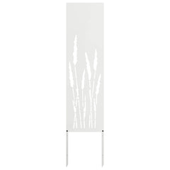 vidaXL Garden Privacy Screen White 32 x 140 cm Cold-rolled steel 2