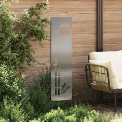 vidaXL Garden Privacy Screen Silver 32 x 140 cm Galvanised steel 3