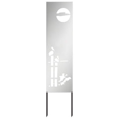 vidaXL Garden Privacy Screen Silver 32 x 140 cm Galvanised steel 2