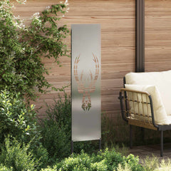 vidaXL Garden Privacy Screen Silver 32 x 140 cm Galvanised steel 3