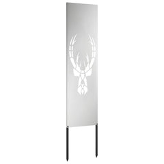 vidaXL Garden Privacy Screen Silver 32 x 140 cm Galvanised steel 5