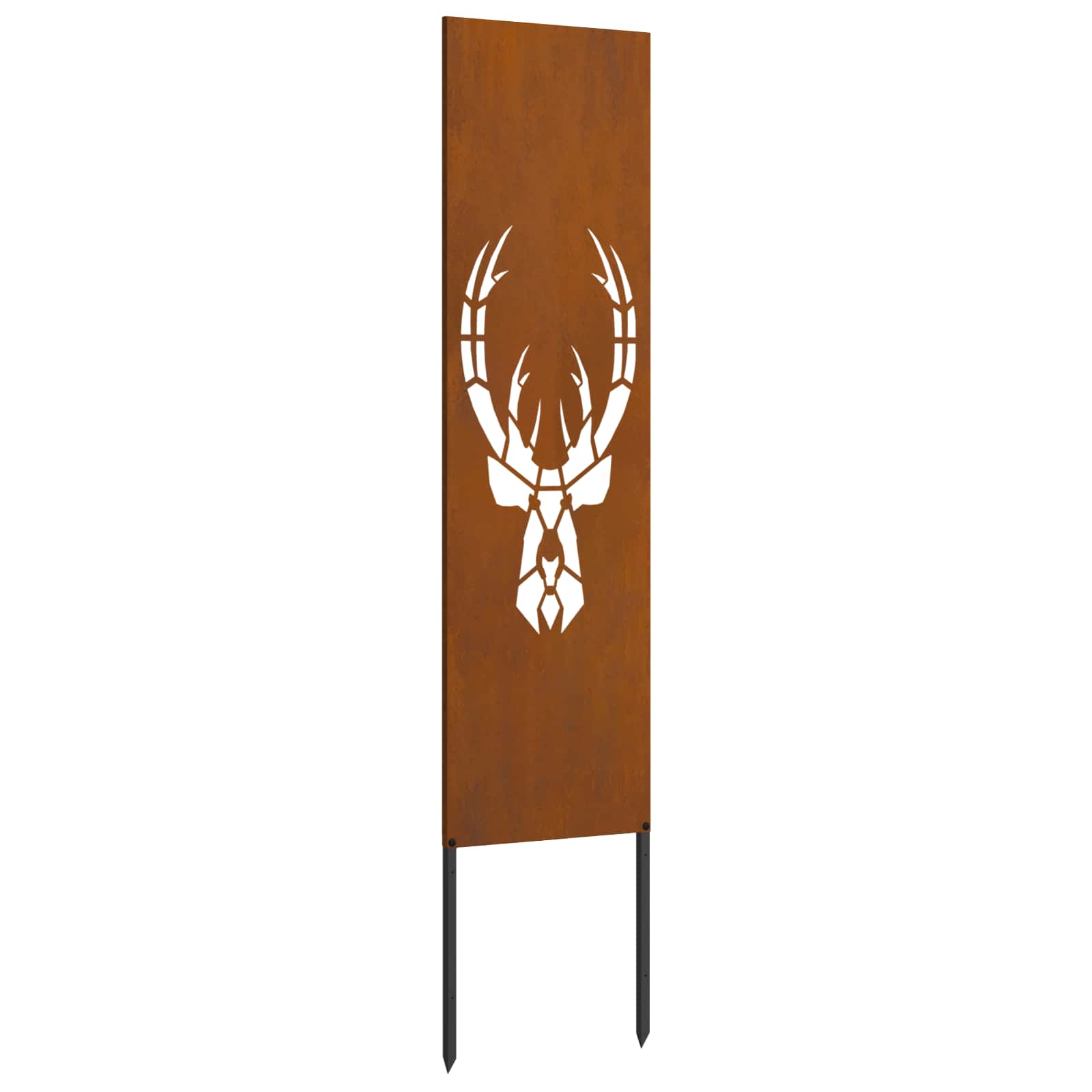vidaXL Garden Privacy Screen Rusty 32 x 140 cm Weathering Steel 2