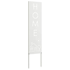 vidaXL Garden Privacy Screen White 32 x 140 cm Cold-rolled steel 5