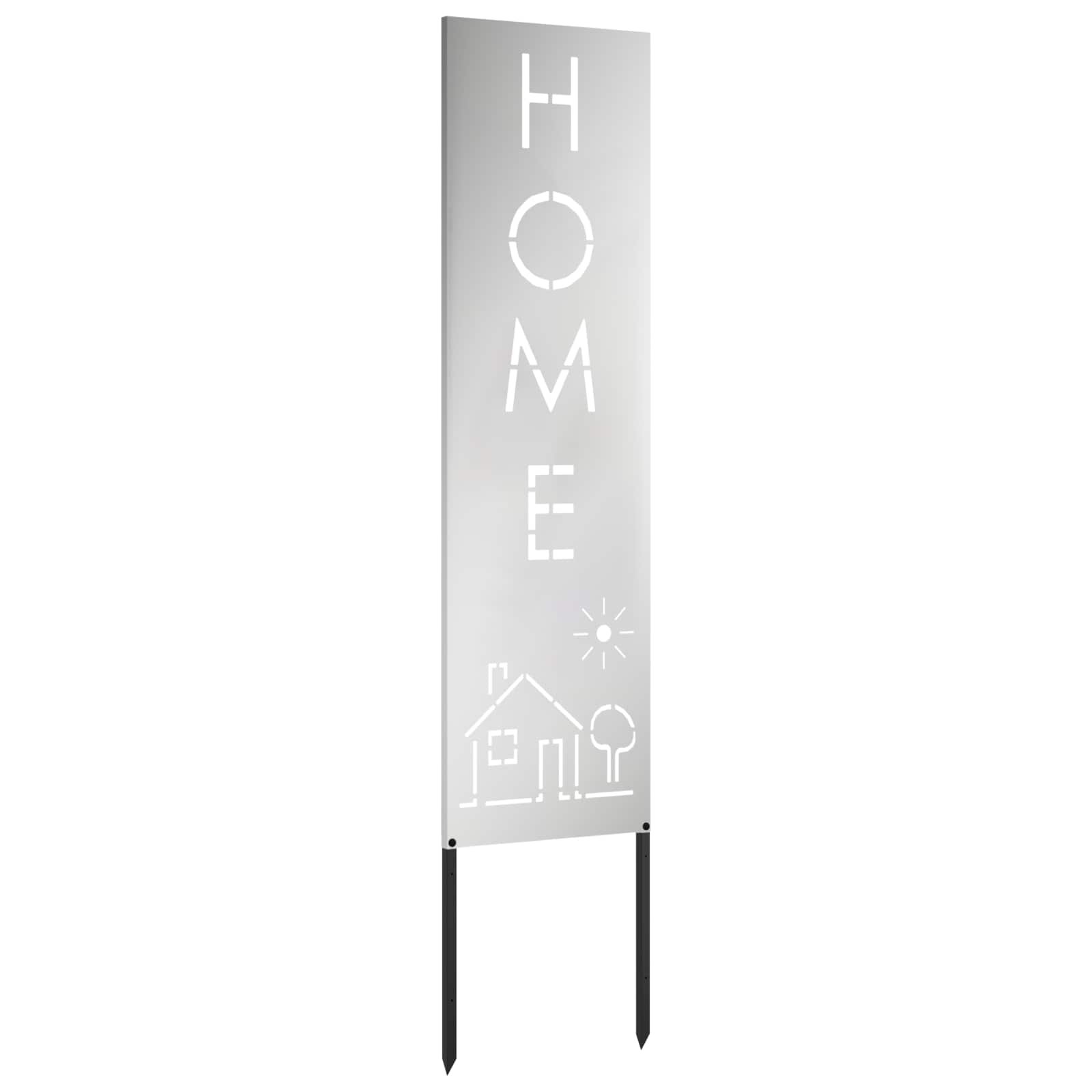 vidaXL Garden Privacy Screen Silver 32 x 140 cm Galvanised steel 5