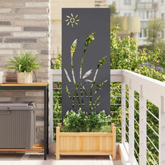Garden Privacy Screen Cold-rolled Steel Anthracite