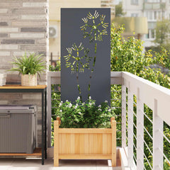 Garden Privacy Screen Cold-rolled Steel Anthracite