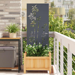 Garden Privacy Screen Cold-rolled Steel Anthracite