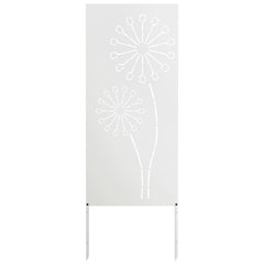 Garden Privacy Screen Cold-rolled Steel White
