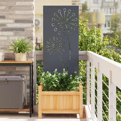 Garden Privacy Screen Cold-rolled Steel Anthracite