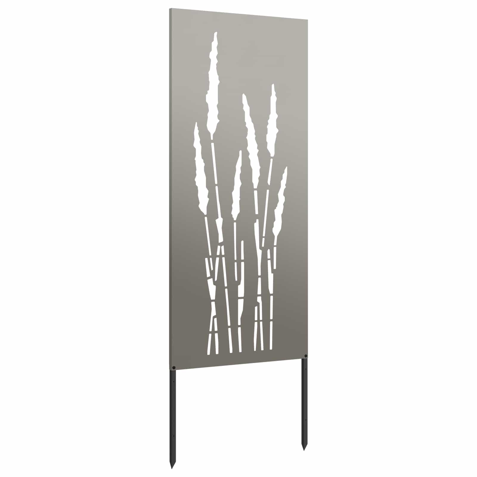 vidaXL Garden Privacy Screen Floral Rusty 50 x 140 cm Weathering Steel 5