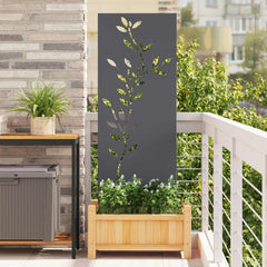 Garden Privacy Screen Cold-rolled Steel Anthracite