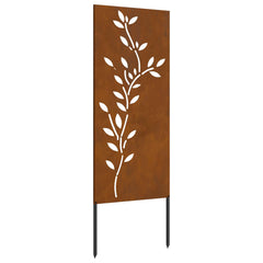 Garden Privacy Screen Rusty Weathering Steel