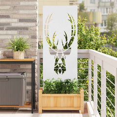 Garden Privacy Screen Cold-rolled Steel White