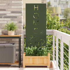 vidaXL Garden Privacy Screen Olive green 50 x 140 cm Cold-rolled steel 1
