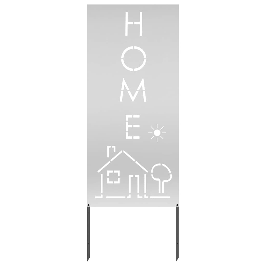 vidaXL Garden Privacy Screen Silver 50 x 140 cm Galvanised steel 4