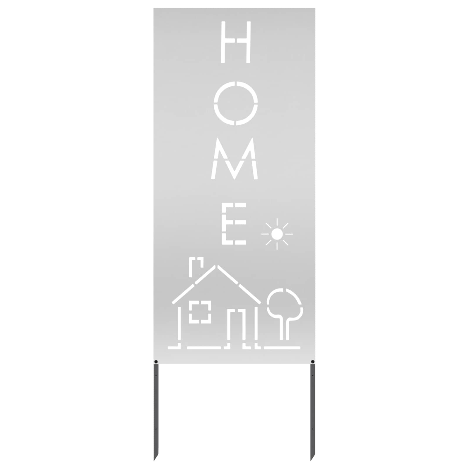 vidaXL Garden Privacy Screen Silver 50 x 140 cm Galvanised steel 2