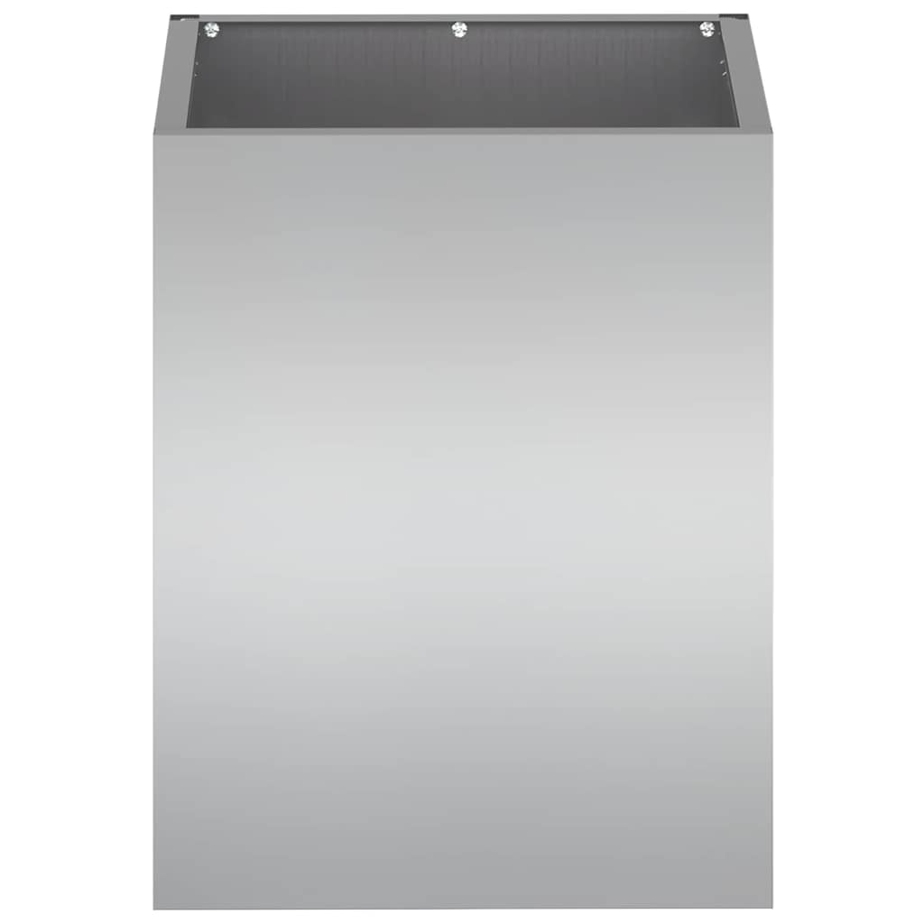 vidaXL Garden Planter Galvanised Steel 32 x 32 x 40 cm 5