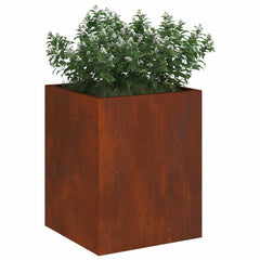 vidaXL Garden Planter Rusty 32 x 32 x 40 cm Weathering Steel 3