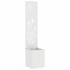 Garden Privacy Screen Cold-rolled Steel White