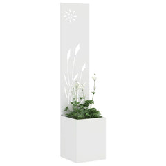 vidaXL Garden Privacy Screen White 32 x 32 x 150 cm Cold-rolled steel 3