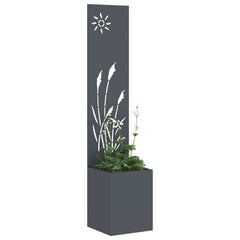 vidaXL Garden Privacy Screen Fretwork Anthracite 32 x 32 x 150 cm 3