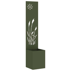vidaXL Garden Privacy Screen Fretwork Olive green 32 x 32 x 150 cm 2