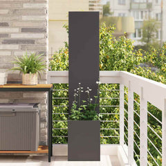 vidaXL Garden Privacy Screen Black 32 x 32 x 150 cm Cold-rolled steel 1