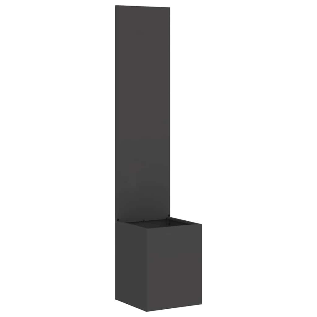 vidaXL Garden Privacy Screen Black 32 x 32 x 150 cm Cold-rolled steel 2