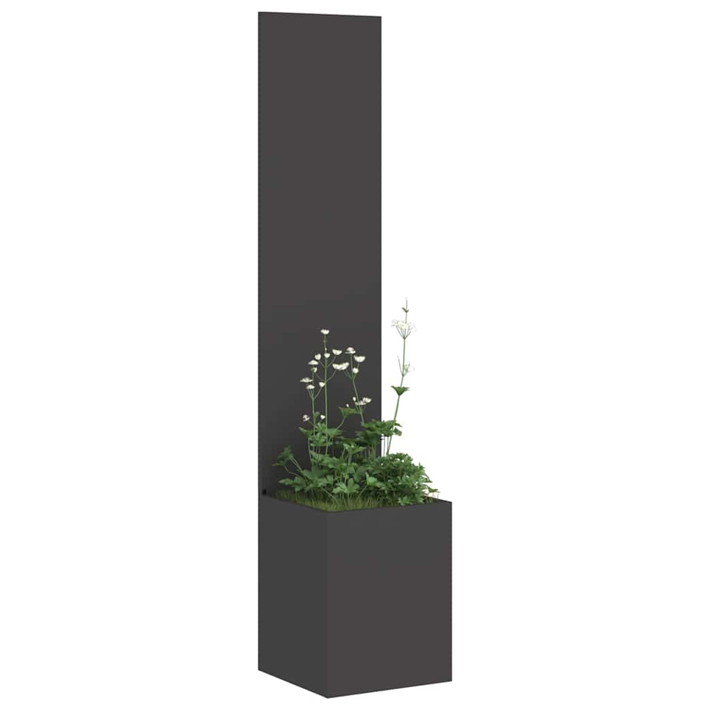 vidaXL Garden Privacy Screen Black 32 x 32 x 150 cm Cold-rolled steel 3