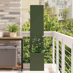 Garden Privacy Screen Fretwork Olive Green
