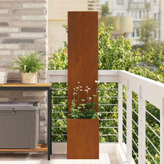 vidaXL Garden Privacy Screen Rusty 32 x 32 x 150 cm Weathering steel 1