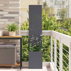 Garden Privacy Screen Fretwork Anthracite