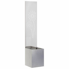 vidaXL Garden Privacy Screen Sliver 32 x 32 x 150 cm Stainless steel 2