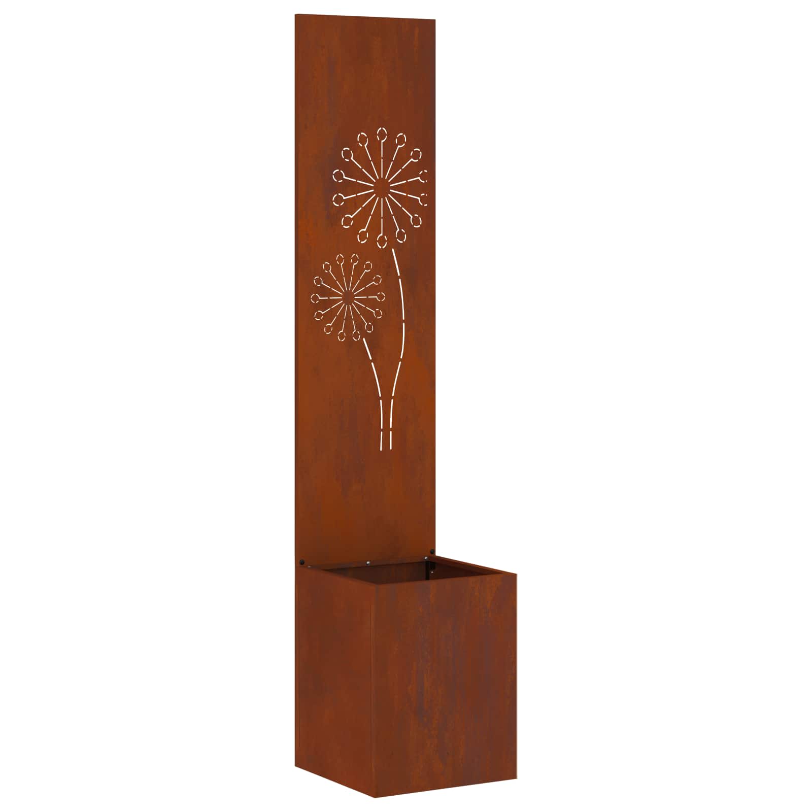 vidaXL Garden Privacy Screen Rusty 32 x 32 x 150 cm Weathering steel 2
