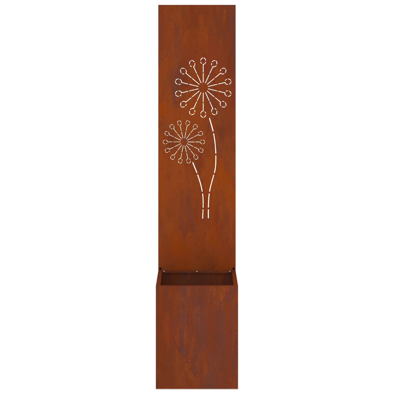 vidaXL Garden Privacy Screen Rusty 32 x 32 x 150 cm Weathering steel 6