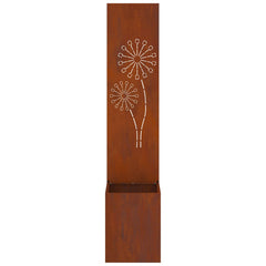 vidaXL Garden Privacy Screen Rusty 32 x 32 x 150 cm Weathering steel 6