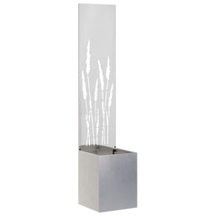 vidaXL Garden Privacy Screen Sliver 32 x 32 x 150 cm Stainless steel 2