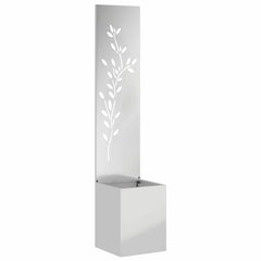 vidaXL Garden Privacy Screen Silver 32 x 32 x 150 cm Galvanised steel 2