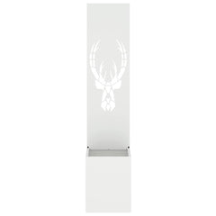 vidaXL Garden Privacy Screen White 32 x 32 x 150 cm Cold-rolled steel 5