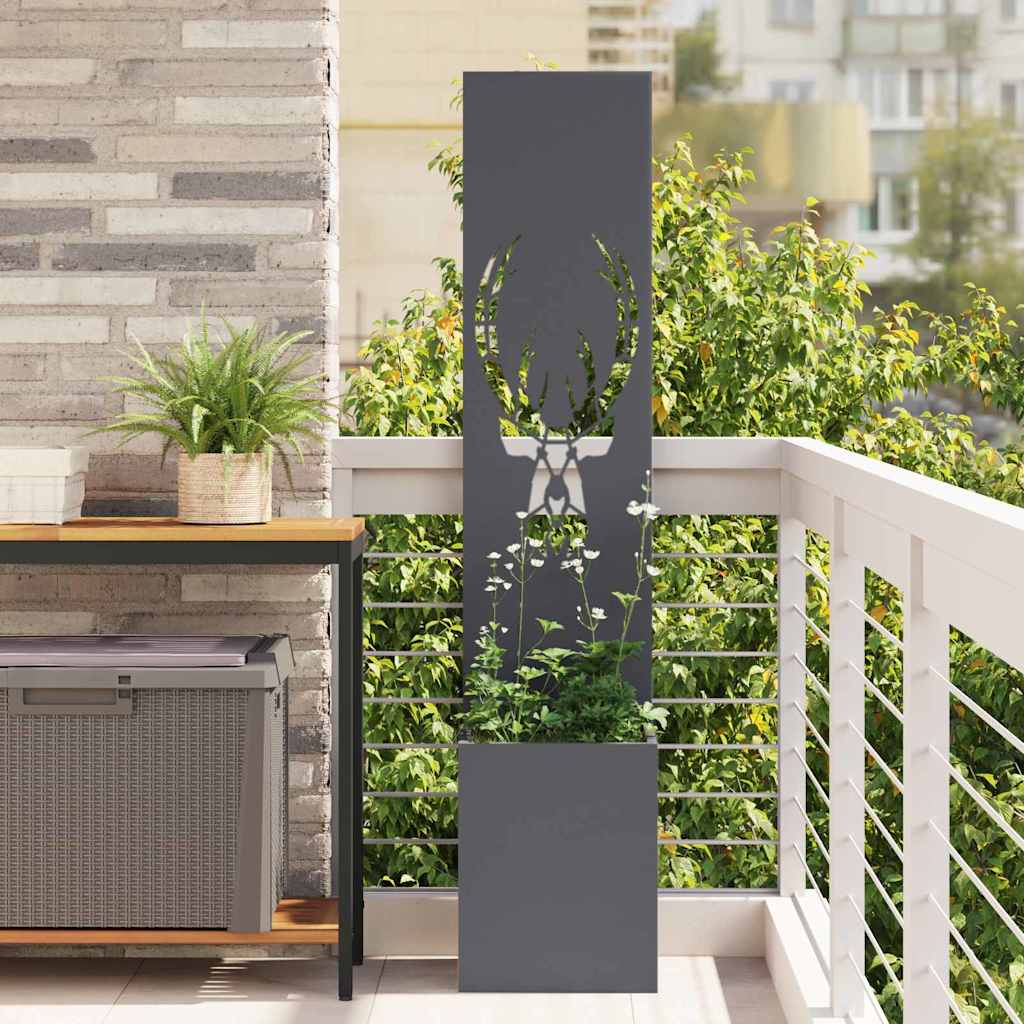 vidaXL Garden Privacy Screen Animal Print Anthracite 32 x 32 x 150 cm 1