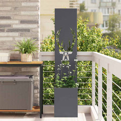 vidaXL Garden Privacy Screen Animal Print Anthracite 32 x 32 x 150 cm 1