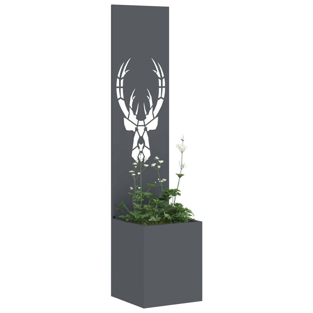 vidaXL Garden Privacy Screen Animal Print Anthracite 32 x 32 x 150 cm 3