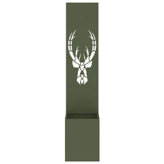 vidaXL Garden Privacy Screen Animal Print Olive green 32 x 32 x 150 cm 5